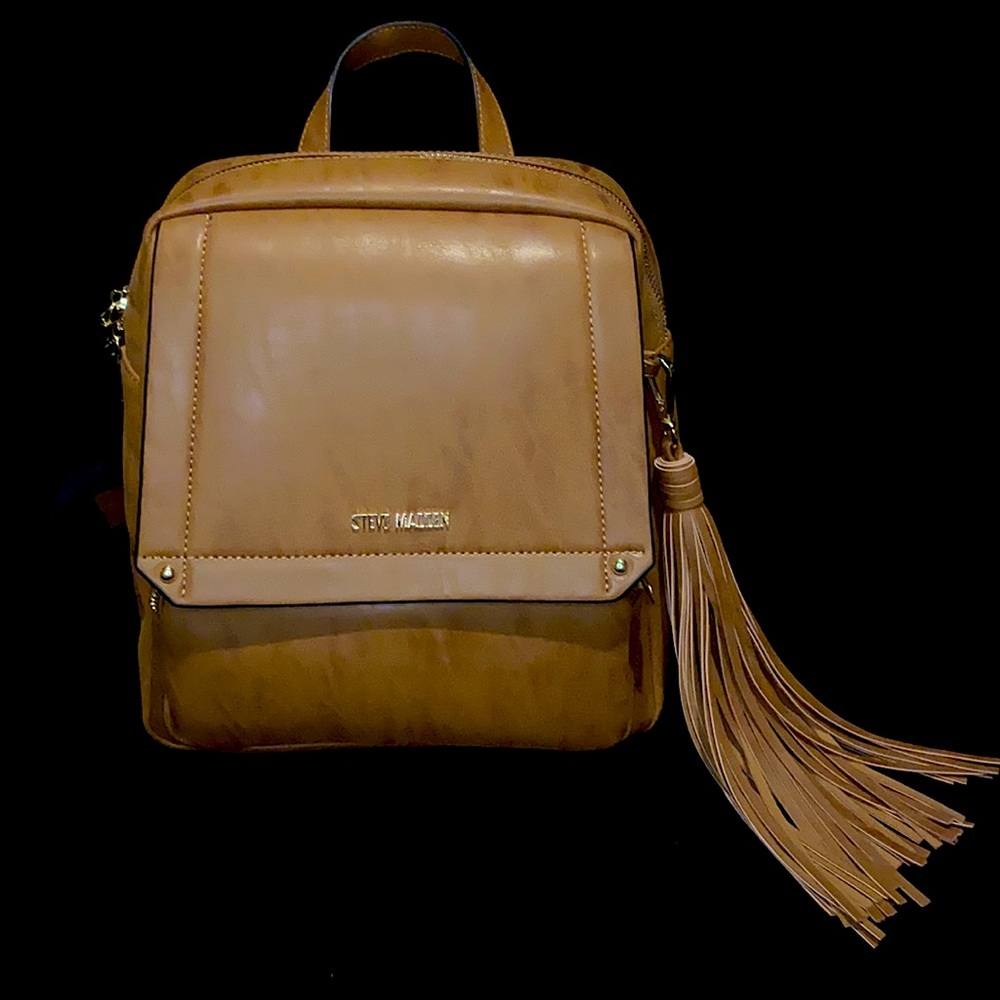 Steve Madden Faux Leather Backpack